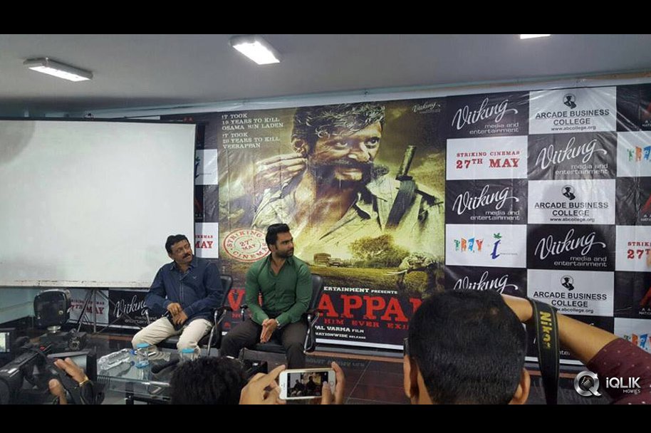 Ram-Gopal-Varma-and-Sachiin-Joshi-in-Patna-To-Promote-Veerappan